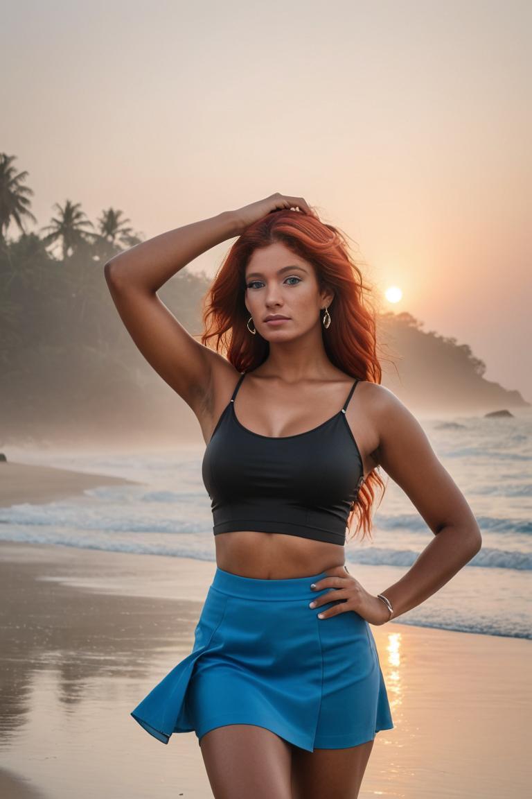 Photify AI prompt preview for Sunset Pose pack - 240 - 2025-04-27T13:52:16.132Z
