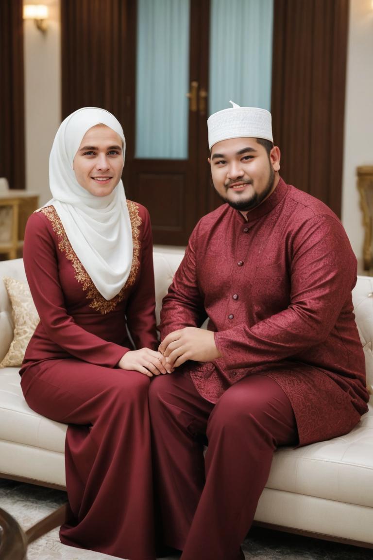 Photify AI prompt preview for Hijabi Couple pack - 240 - 2025-04-28T08:20:07.117Z