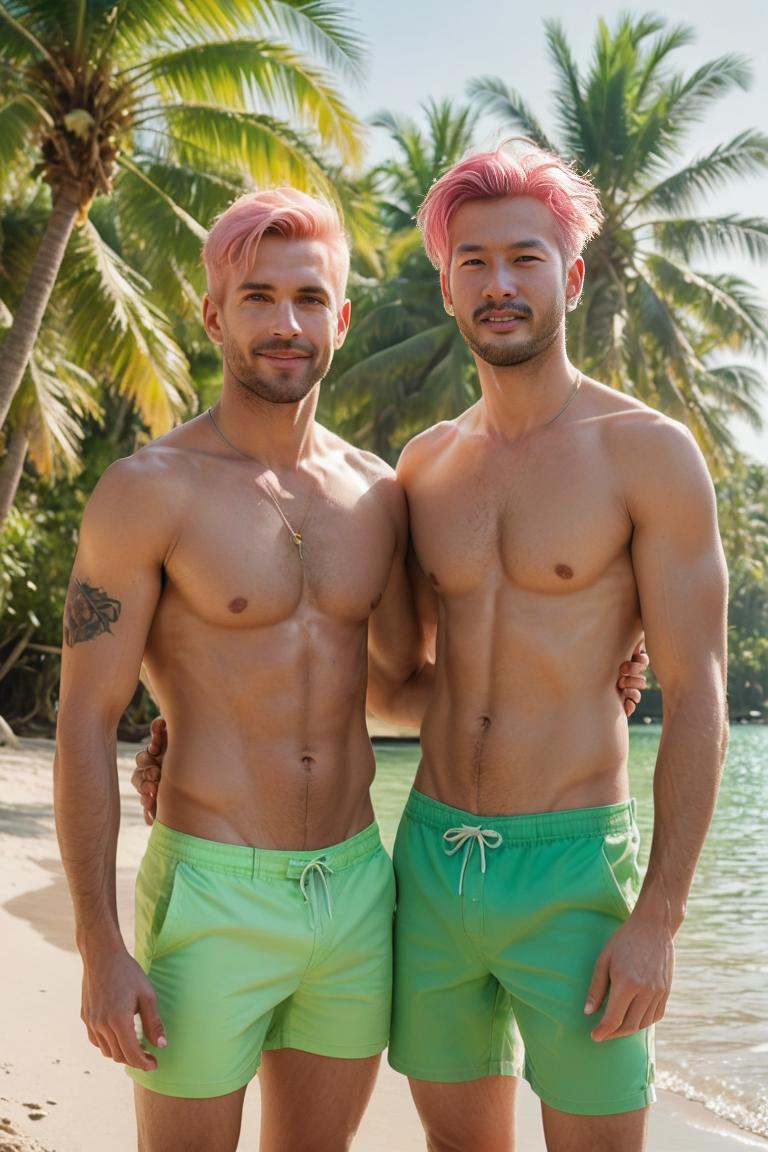 Photify AI prompt preview for Beach Hot Couple Mens pack - 240 - 2025-04-26T17:57:01.048Z