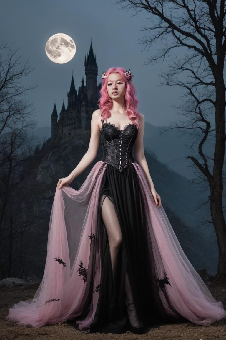 Photify AI prompt preview for Gothic Night Tim Burton Style pack - 240 - 2025-04-27T05:59:05.508Z
