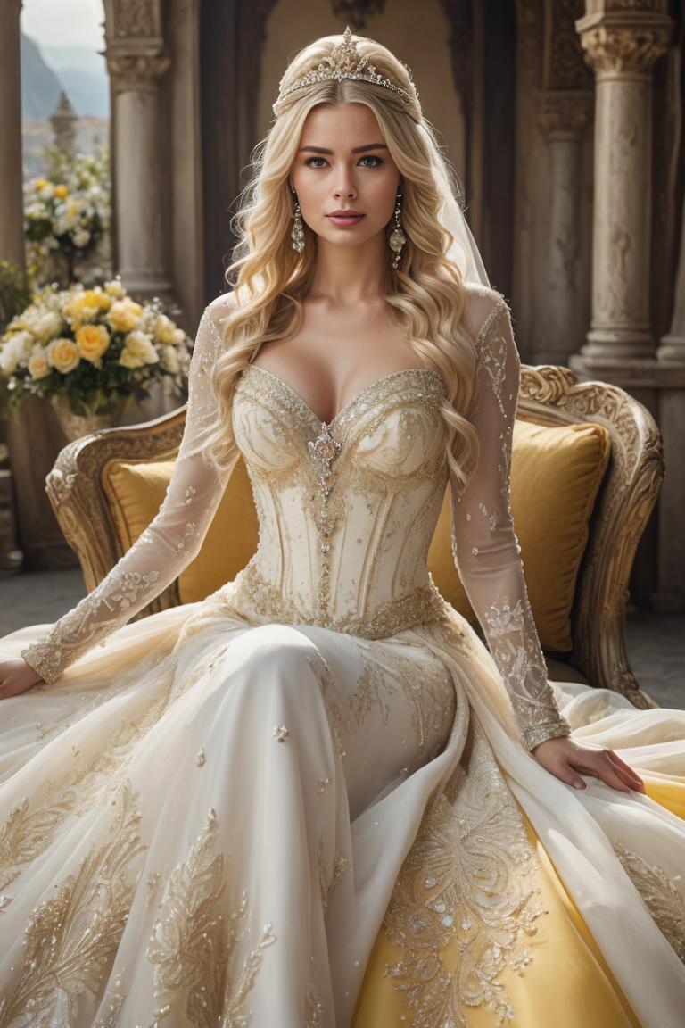 Photify AI prompt preview for Bold And Bright Wedding Dresss pack - 240 - 2025-04-28T02:47:11.859Z