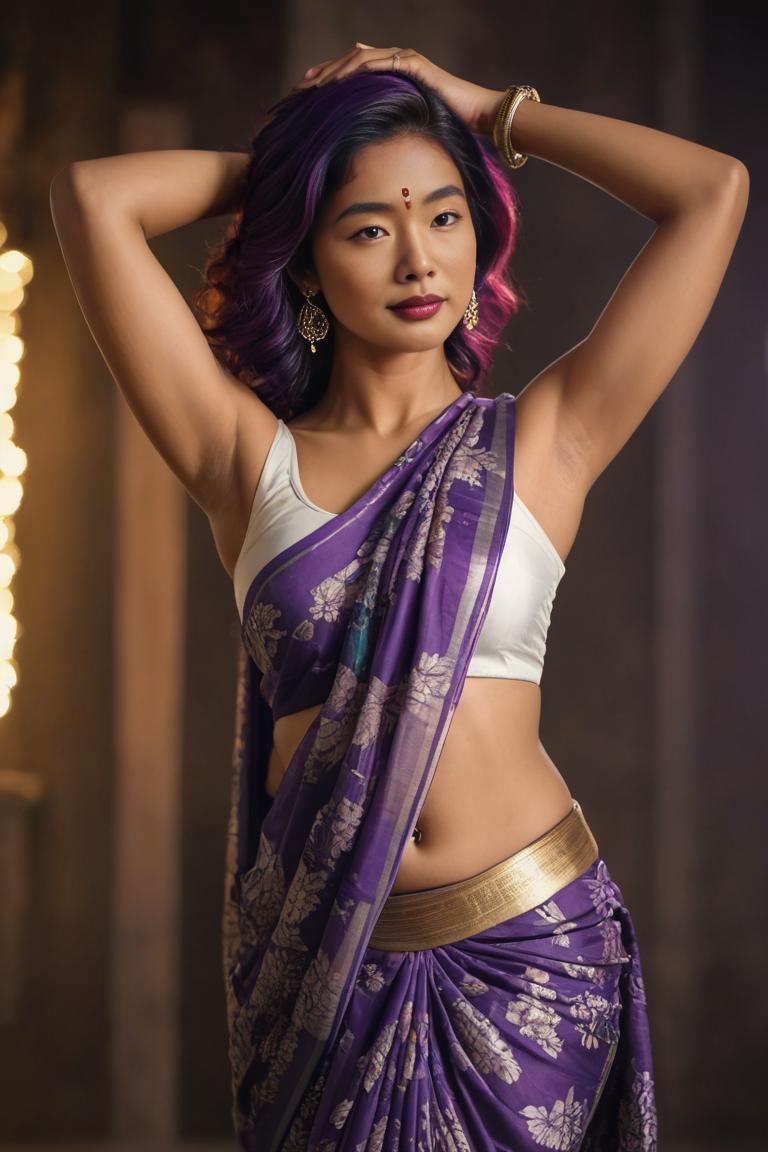 Photify AI prompt preview for Floral Printed Saree pack - 240 - 2025-05-31T00:17:16.667Z