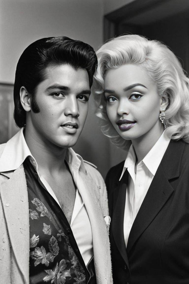 Photify AI prompt preview for Elvis Presley And Marilyn Monroe pack - 240 - 2025-05-24T22:16:09.968Z