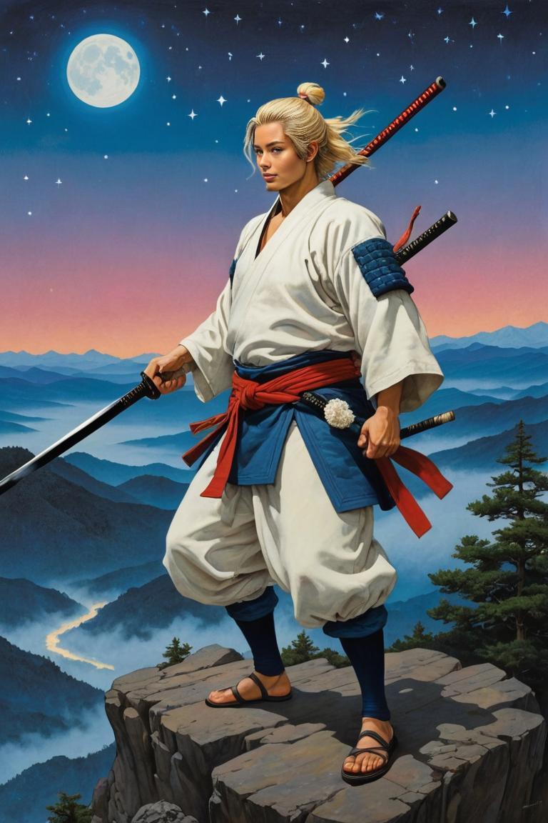 Photify AI prompt preview for Samurai Painting pack - 240 - 2025-04-21T12:05:07.584Z