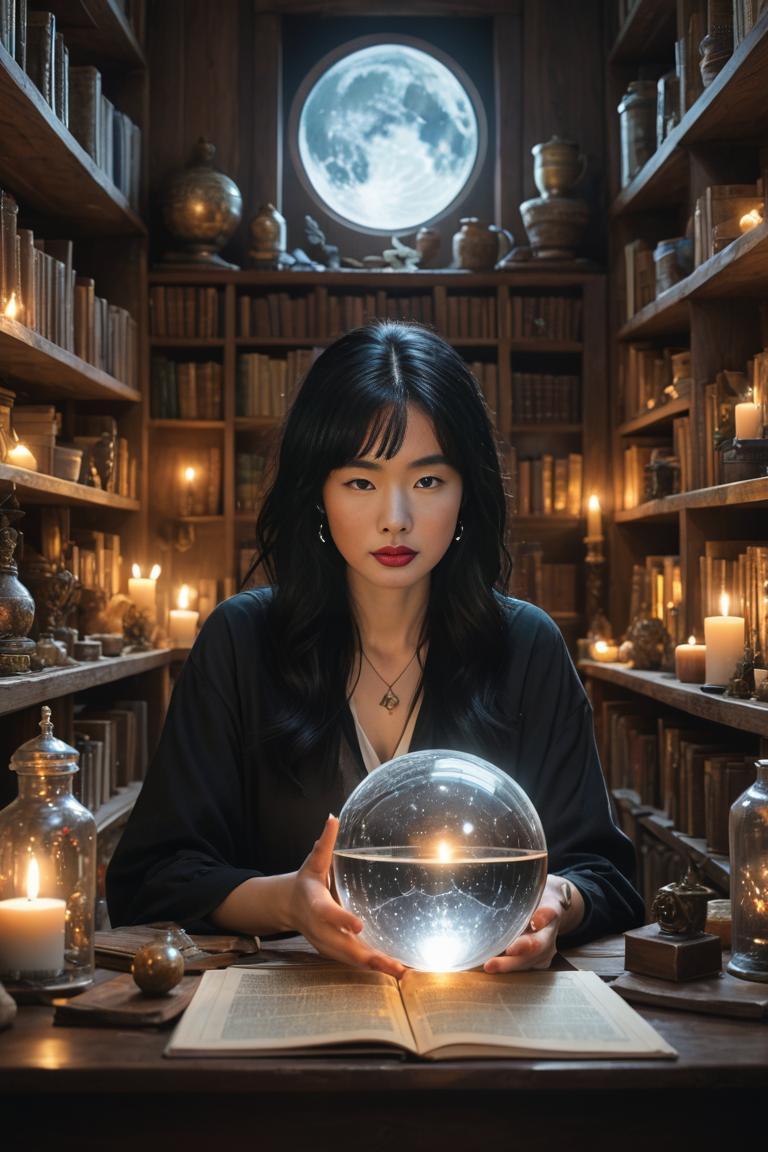 Photify AI prompt preview for Witch Lioness 🔮✨️✨️🔮 pack - 240 - 2025-04-30T00:57:32.532Z