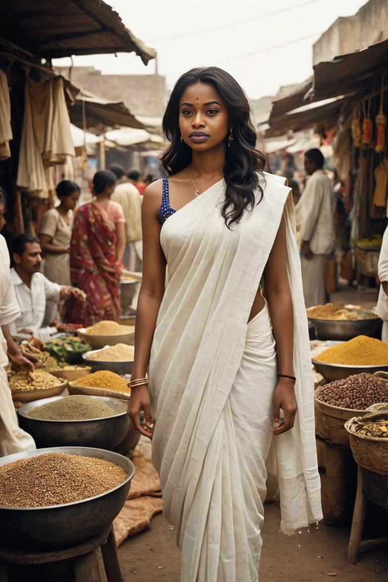 Photify AI prompt preview for White Saree Elegance pack - 240 - 2025-05-24T12:51:48.106Z