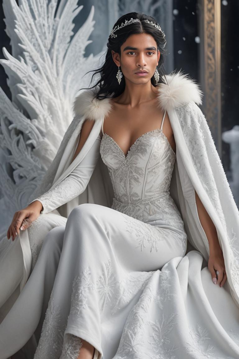 Photify AI prompt preview for Snow Princess Vibes pack - 240 - 2025-07-01T21:32:20.215Z