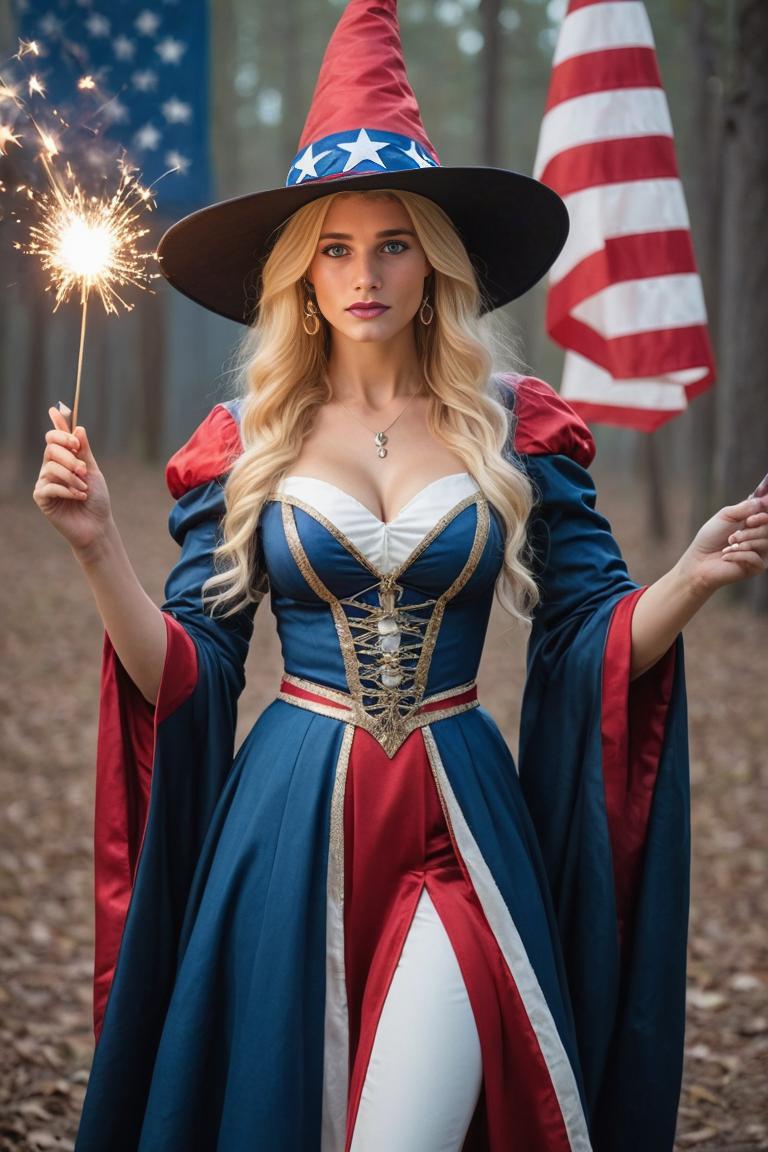 Photify AI prompt preview for Witchy 4th Of July pack - 240 - 2025-08-01T09:06:45.055Z