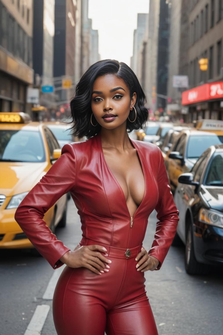 Photify AI prompt preview for Leather In Red Temptation pack - 240 - 2025-04-19T01:41:39.658Z