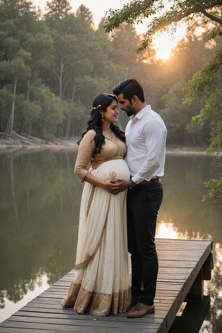 Photify AI prompt preview for Indian Man And Pregnant Wife pack - 240 - 2025-05-31T00:33:38.070Z