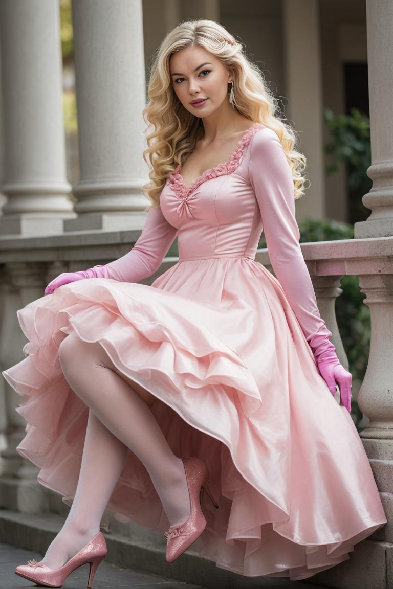 Photify AI prompt preview for Pink Wide Short Ruffle Skirt pack - 240 - 2025-04-26T17:57:36.001Z