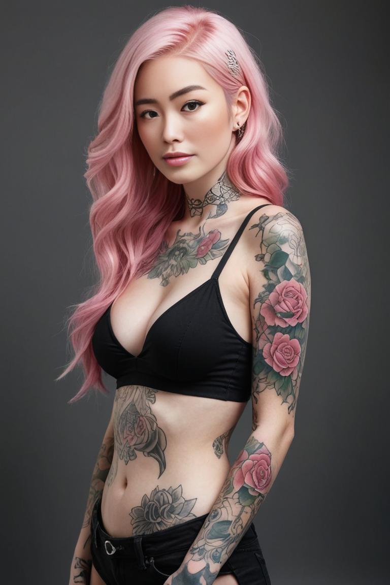 Photify AI prompt preview for Full Body Tattoo pack - 240 - 2025-07-05T18:40:10.008Z
