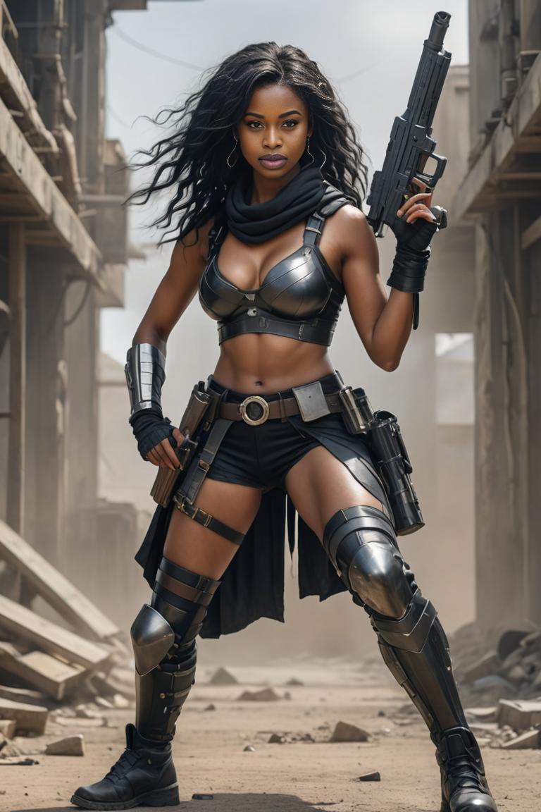 Photify AI prompt preview for Post-apocalyptic Women pack - 240 - 2025-05-31T00:17:16.868Z