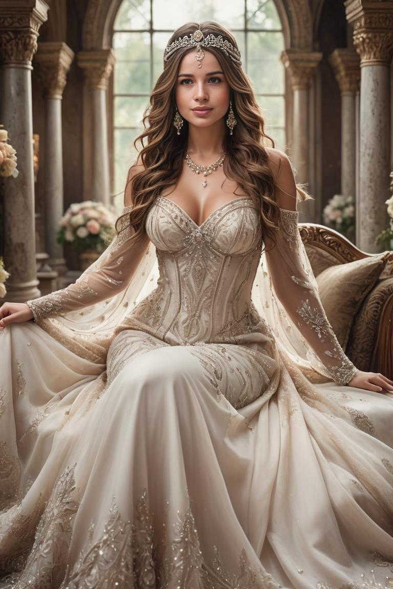 Photify AI prompt preview for Bold And Bright Wedding Dresss pack - 240 - 2025-04-28T02:47:11.859Z