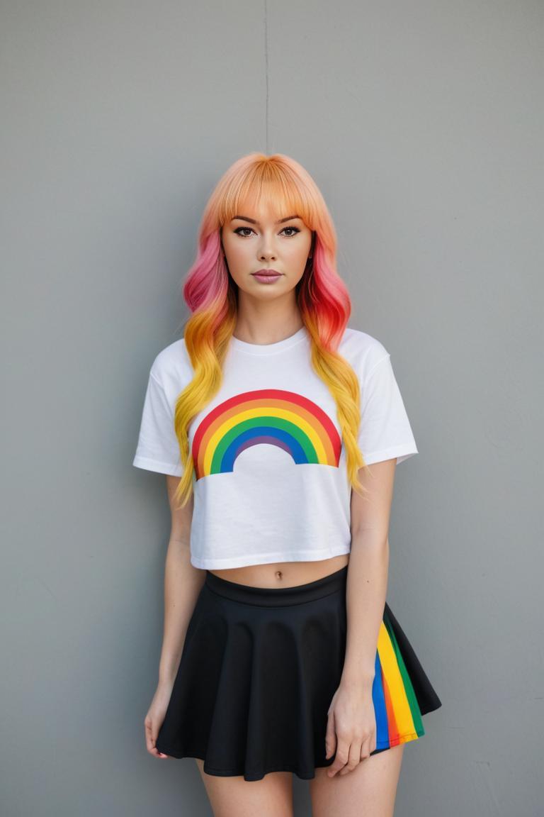 Photify AI prompt preview for Rainbow Haired Beauty pack - 240 - 2025-05-31T00:19:18.181Z