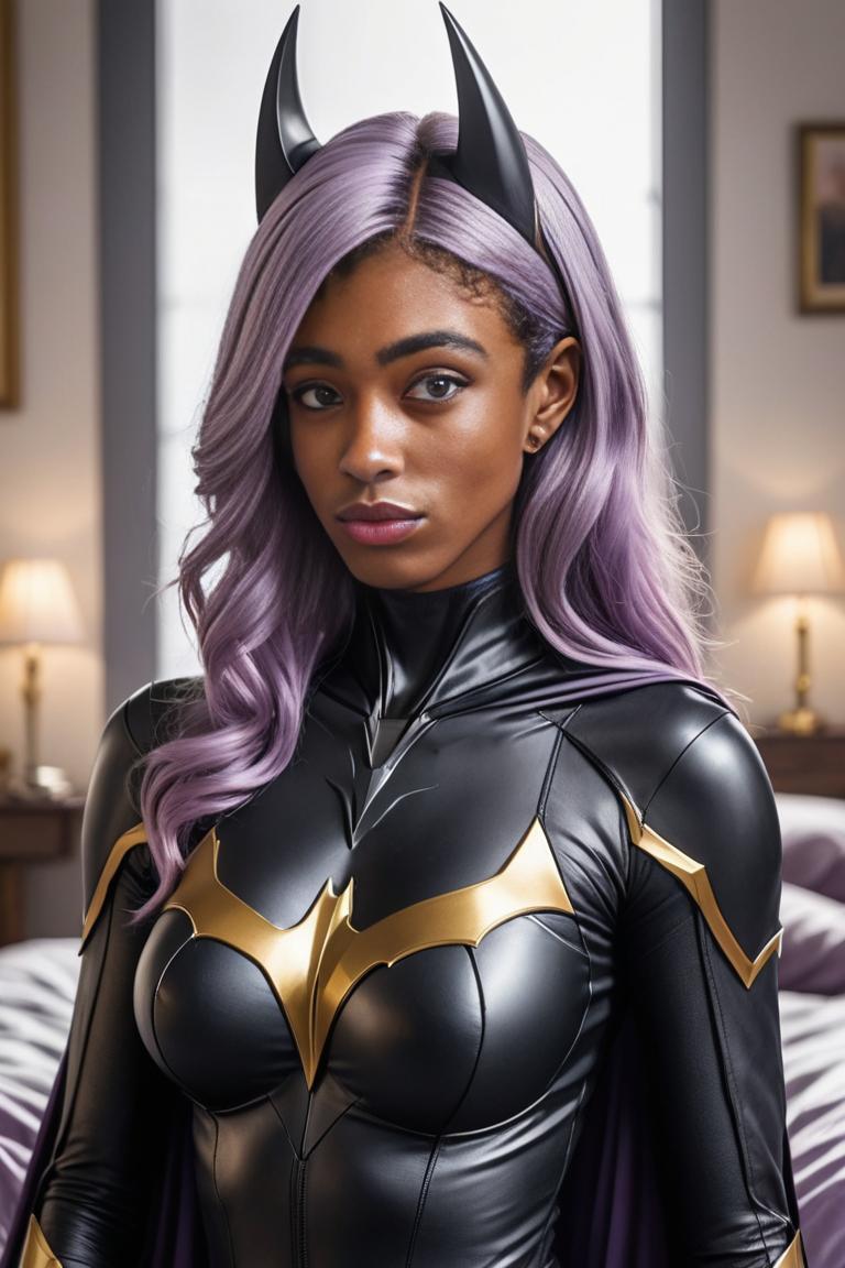 Photify AI prompt preview for Batgirl Cosplay pack - 240 - 2025-08-23T22:43:06.055Z