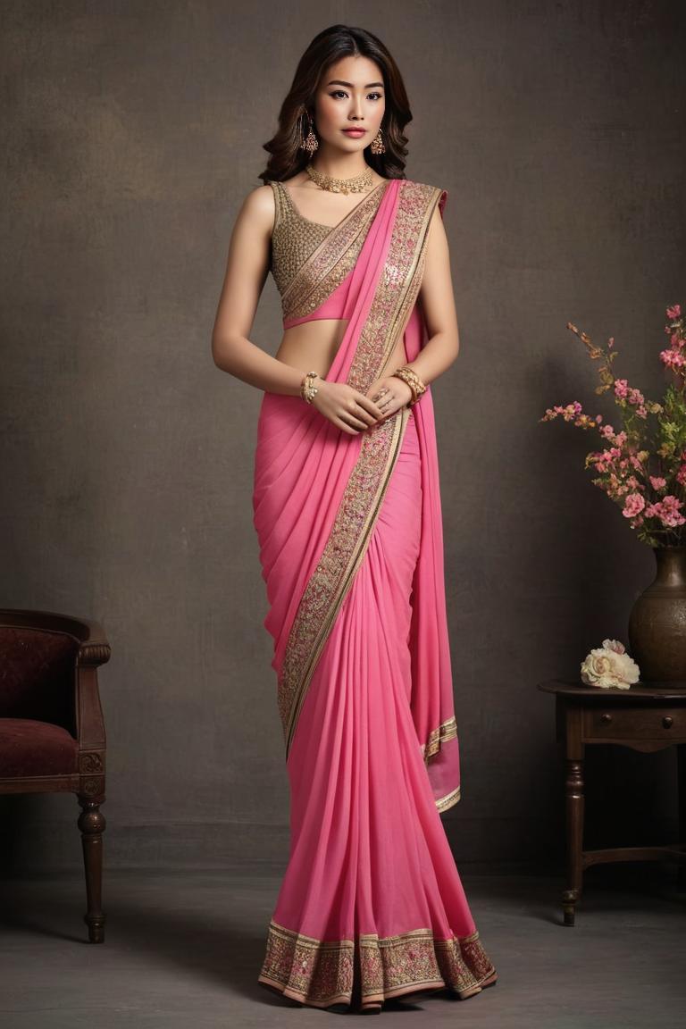Photify AI prompt preview for Saree Draping Styles pack - 240 - 2025-04-28T18:40:34.716Z