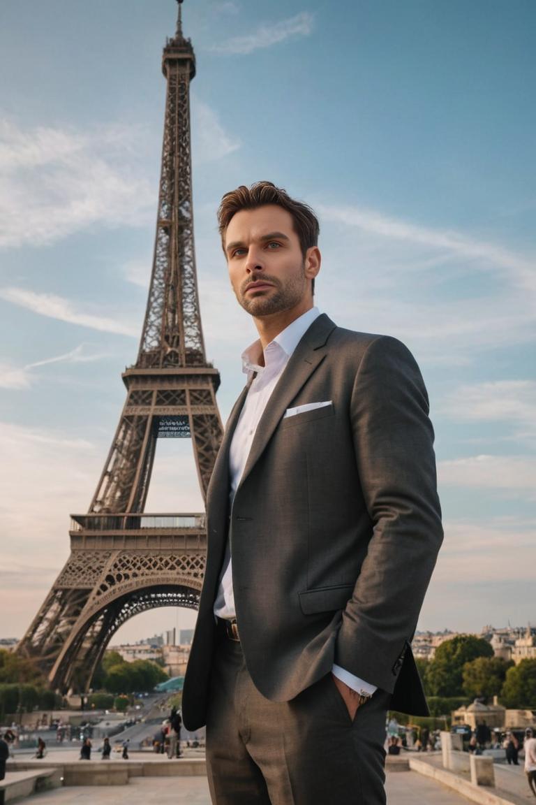 Photify AI prompt preview for Man In Paris pack - 240 - 2025-05-30T23:34:02.954Z