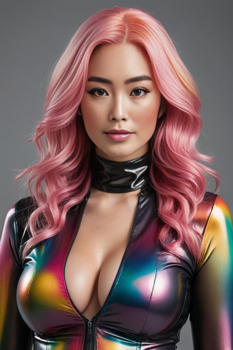 Photify AI prompt preview for Very Bright Multicoloured Outfit pack - 240 - 2025-04-19T11:21:35.526Z