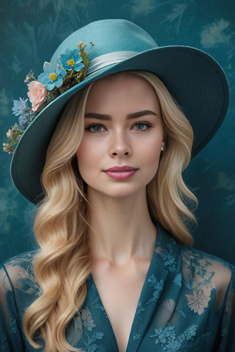 Photify AI prompt preview for Teal Portrait pack - 240 - 2025-04-26T17:09:54.764Z