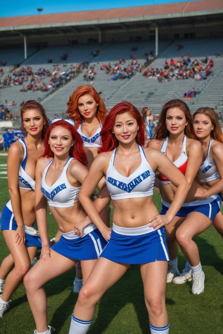 Photify AI prompt preview for Cheerleader Group pack - 240 - 2025-04-26T18:00:30.169Z