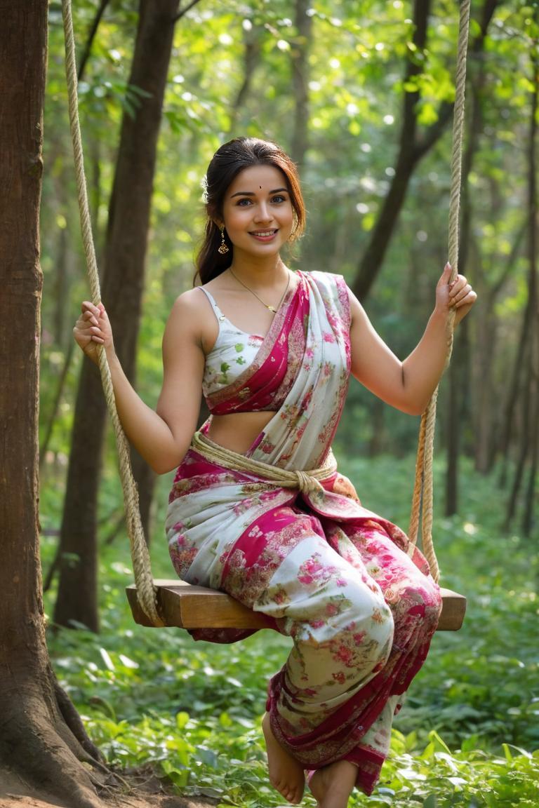 Photify AI prompt preview for Swinging In Saree pack - 240 - 2025-05-30T23:38:44.816Z