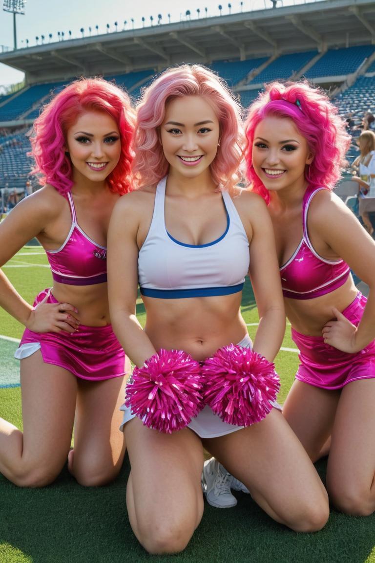 Photify AI prompt preview for Cheerleader Group pack - 240 - 2025-04-26T18:00:30.169Z