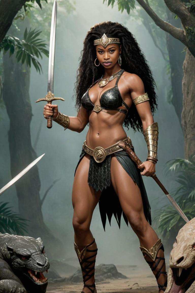 Photify AI prompt preview for Female Warriors Of Might pack - 240 - 2025-04-30T16:29:18.042Z