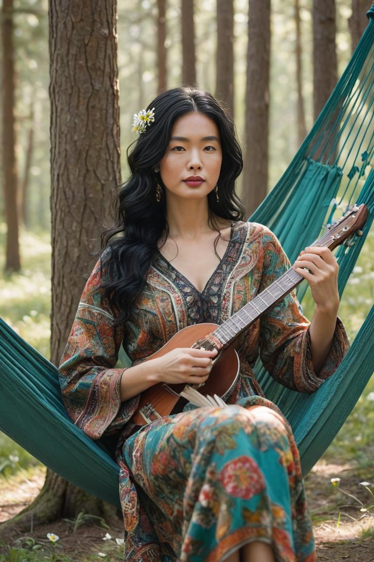 Photify AI prompt preview for Forest Hippie Vibes pack - 240 - 2025-05-30T23:34:02.684Z