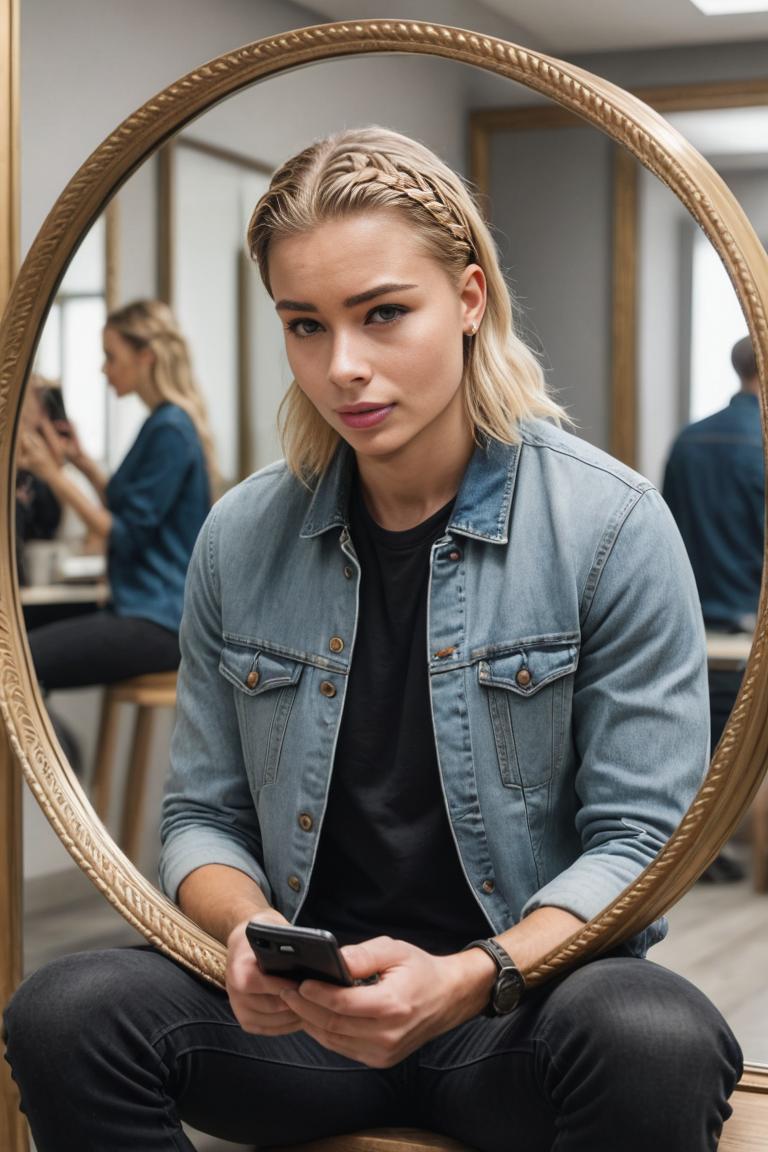 Photify AI prompt preview for Braided Selfies pack - 240 - 2026-01-23T23:03:42.352Z