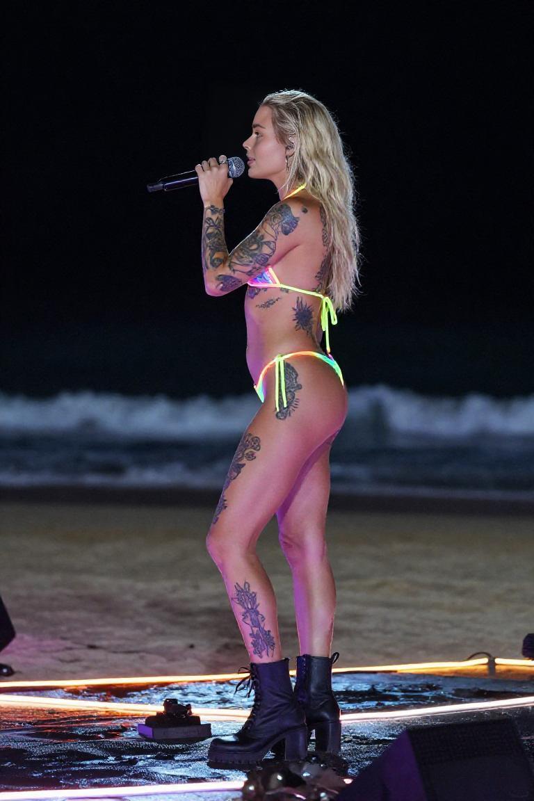 Photify AI prompt preview for Neon Beach Singer pack - 240 - 2026-09-22T08:35:52.020Z