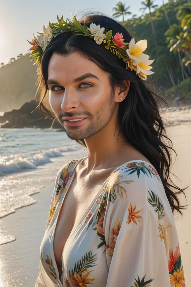Photify AI prompt preview for Volouptous Beach Glamour pack - 240 - 2025-08-05T07:02:04.063Z