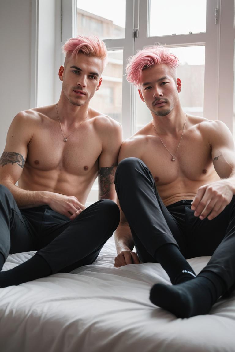 Photify AI prompt preview for Gay Bed Romance pack - 240 - 2025-05-31T00:39:37.436Z