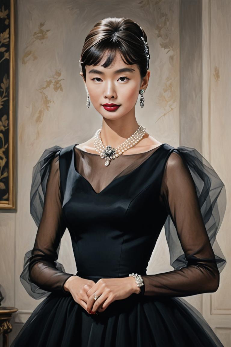 Photify AI prompt preview for Audrey Hepburn 📽️ pack - 240 - 2025-04-26T17:45:26.916Z
