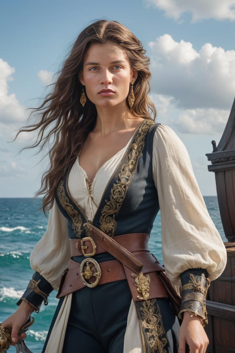 Photify AI prompt preview for Cinematic Pirate Queen pack - 240 - 2025-11-01T22:48:04.184Z