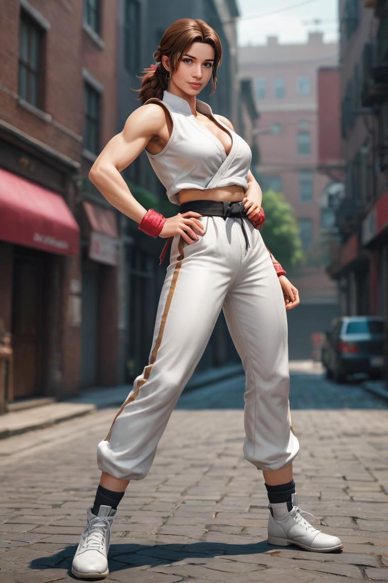 Photify AI prompt preview for Street Fighter (female) pack - 240 - 2025-05-09T06:05:16.616Z