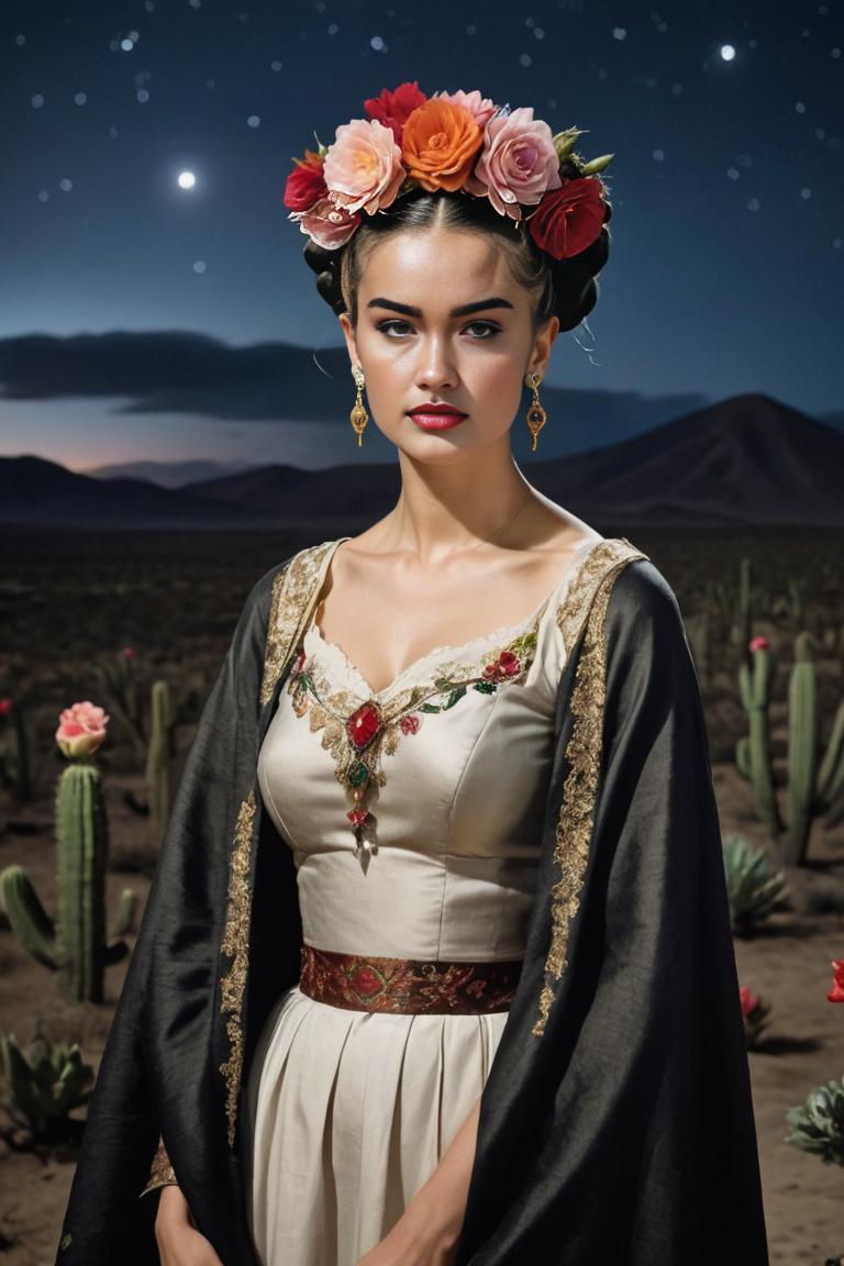 Photify AI prompt preview for Dracula And Frida Kahlo 🏵️🌃 pack - 240 - 2025-05-30T23:49:41.871Z