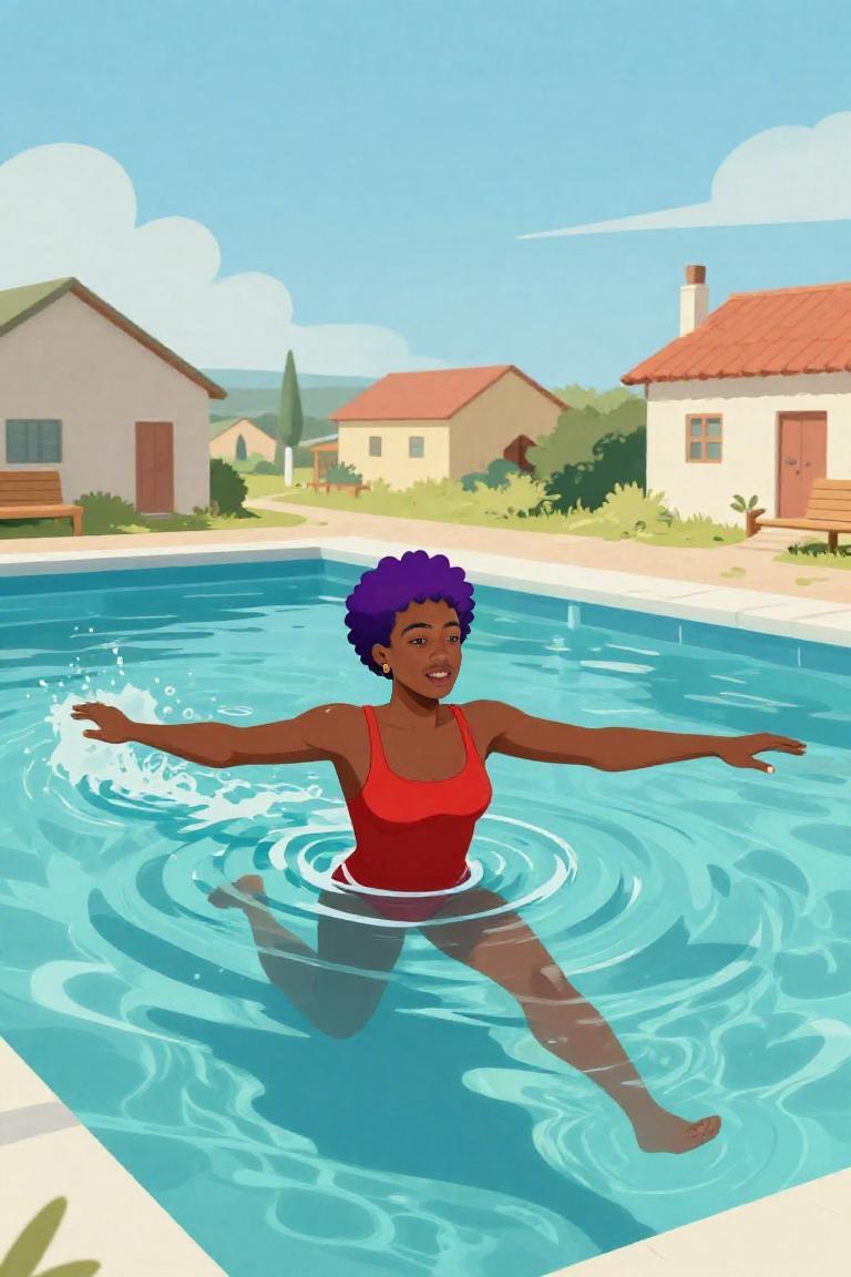 Photify AI prompt preview for Village Pool Illustrated pack - 240 - 2026-08-19T17:33:41.065Z