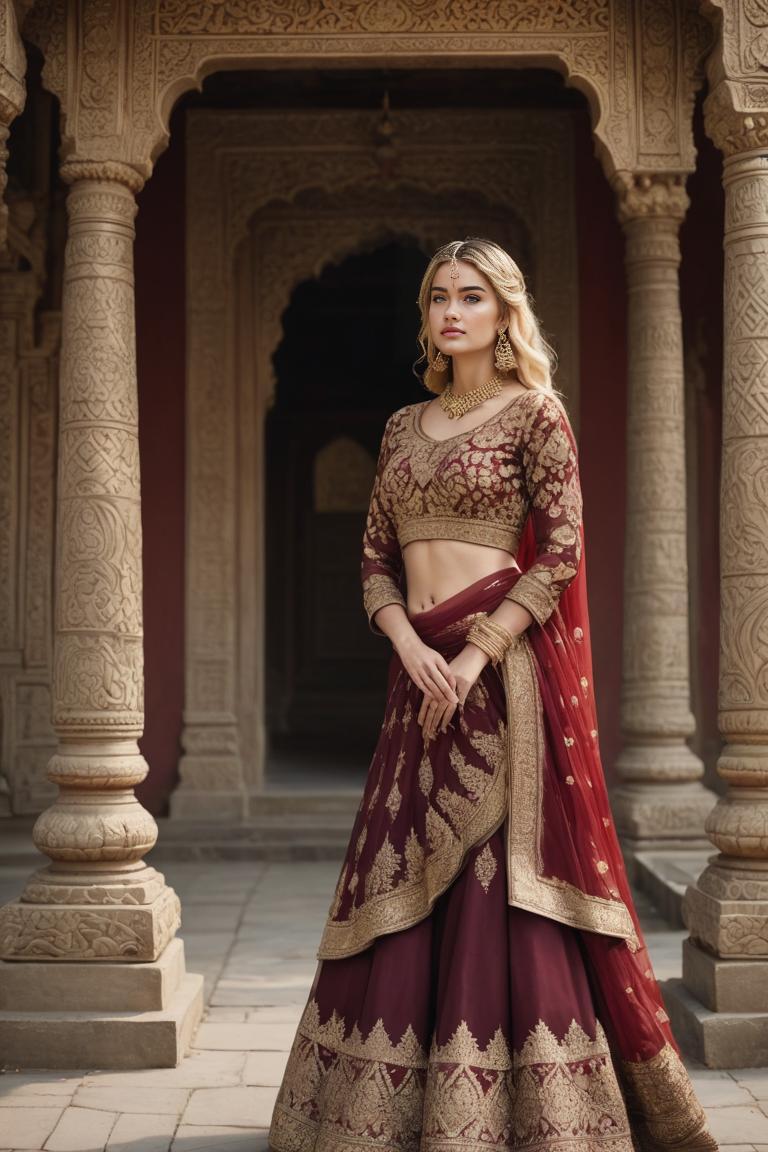 Photify AI prompt preview for Elegant Lehenga pack - 240 - 2025-04-30T00:37:51.176Z
