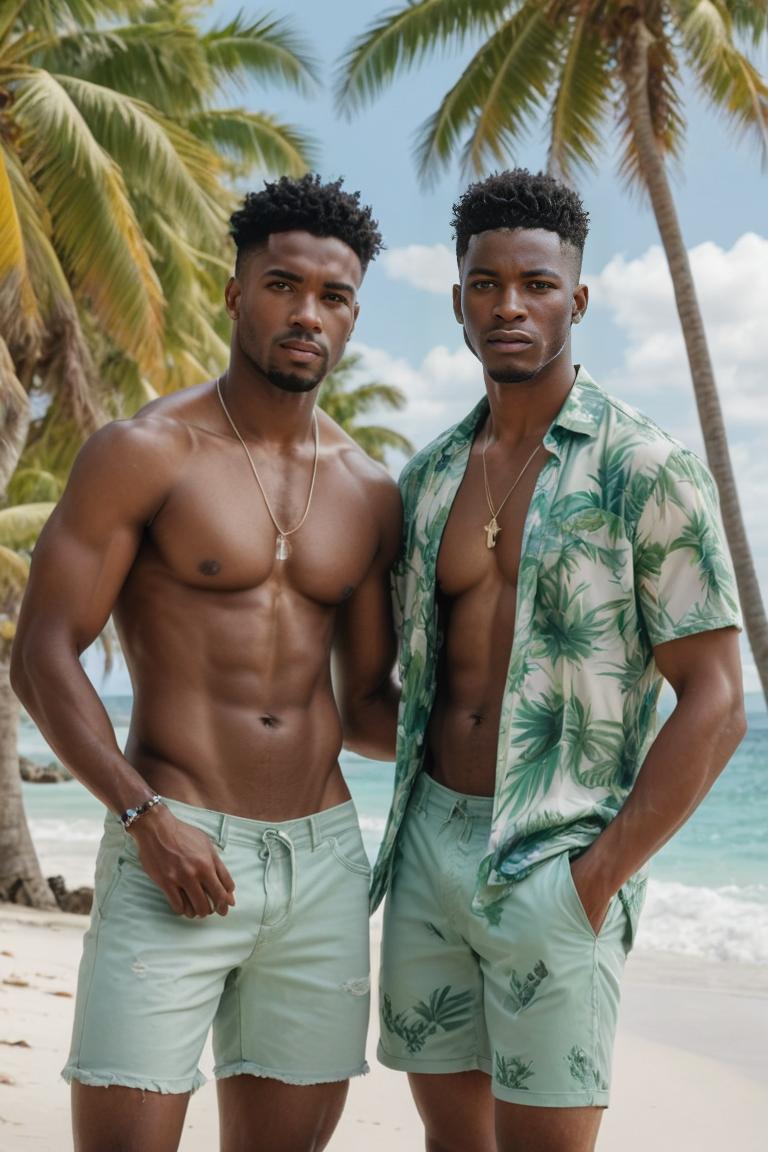 Photify AI prompt preview for Beach Hot Couple Mens pack - 240 - 2025-04-26T17:57:01.048Z