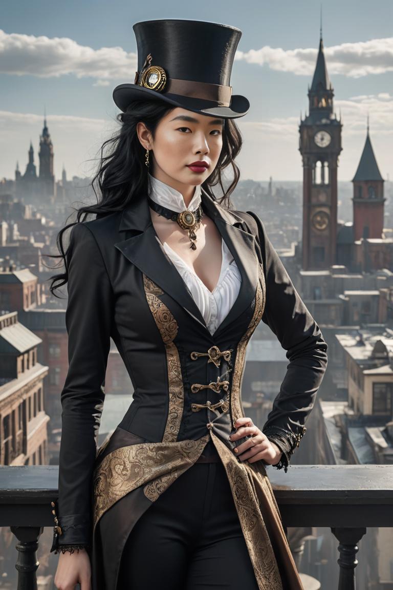 Photify AI prompt preview for Steampunk Glam pack - 240 - 2025-08-06T21:18:14.363Z