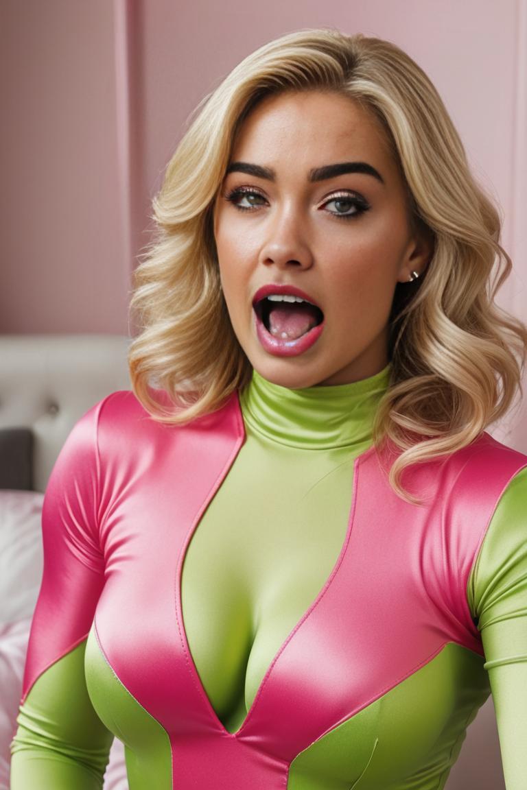 Photify AI prompt preview for Bright Pink Satin Spandex pack - 240 - 2025-05-31T00:29:30.331Z