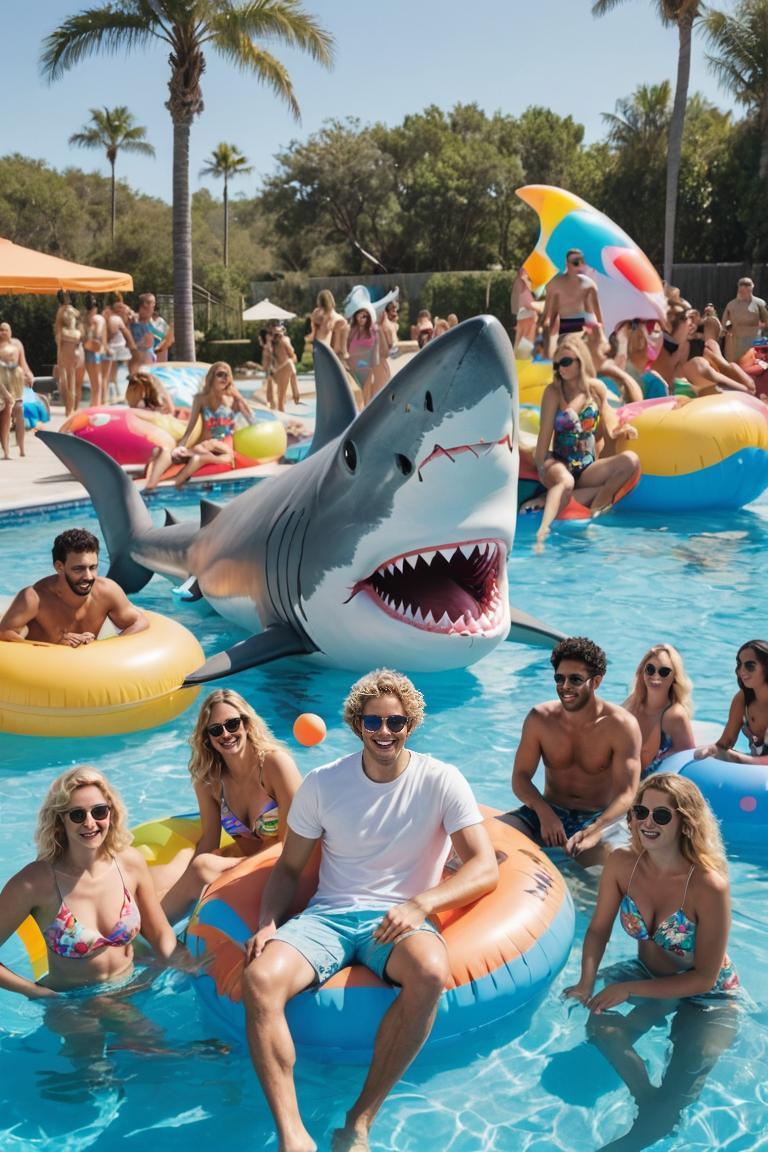 Photify AI prompt preview for Pool Party Sharks pack - 240 - 2025-05-09T05:50:05.581Z