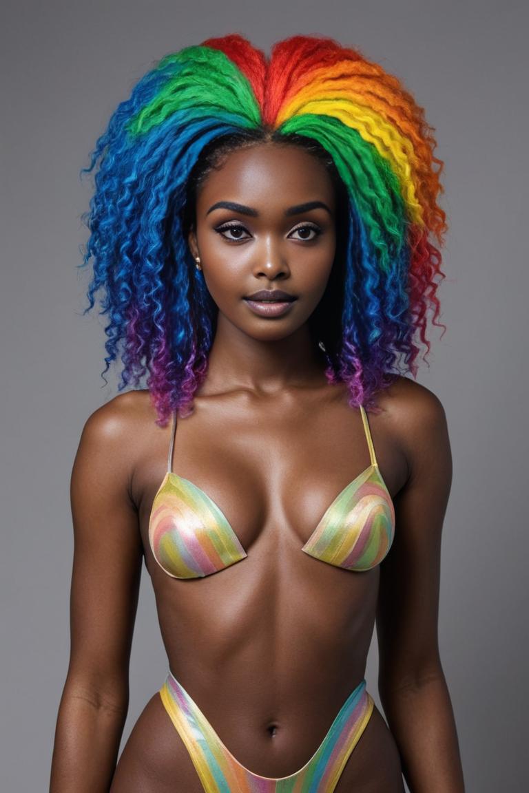Photify AI prompt preview for Rainbow Haired Beauty pack - 240 - 2025-05-31T00:19:18.181Z