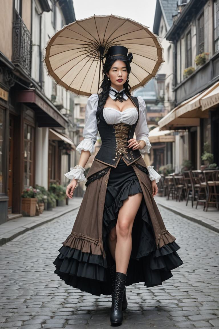 Photify AI prompt preview for Steampunk Glam pack - 240 - 2025-08-06T21:18:14.363Z