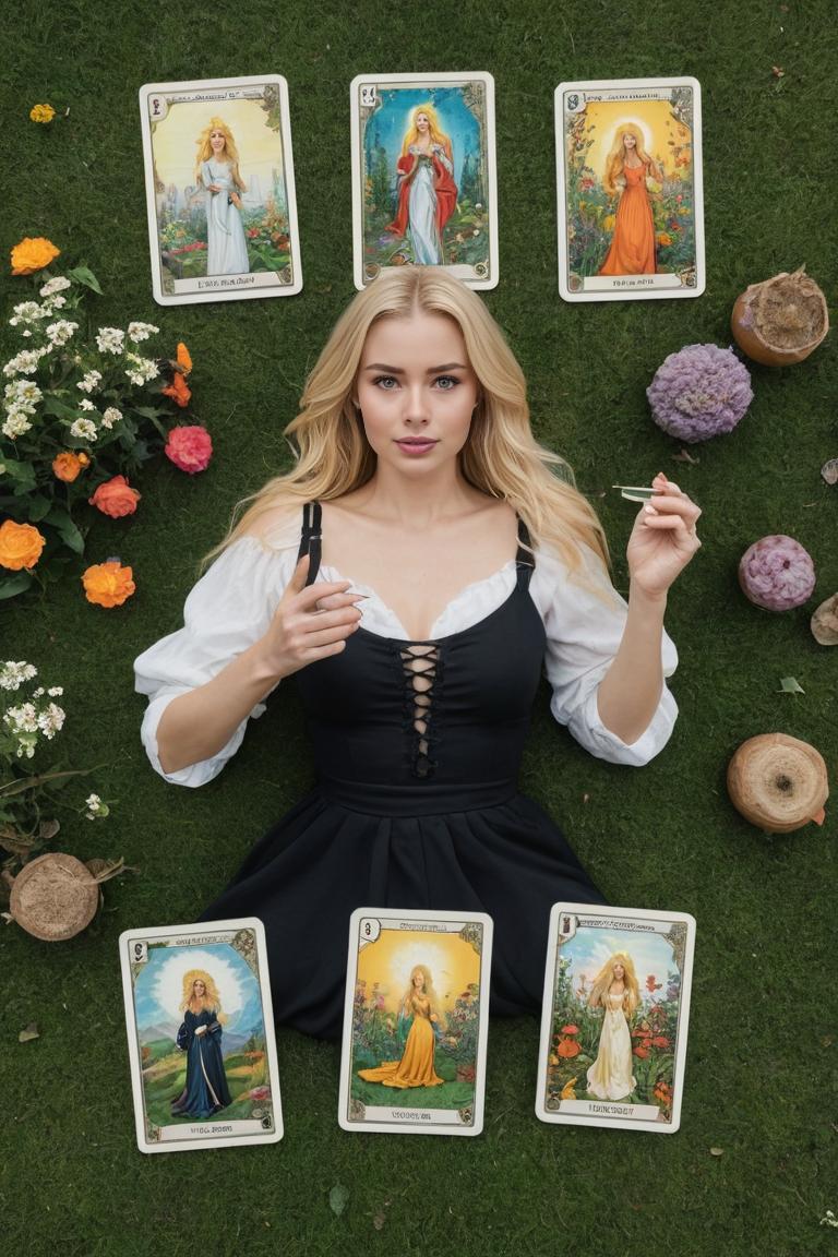 Photify AI prompt preview for Woman Tarot Read pack - 240 - 2025-05-31T00:33:40.072Z
