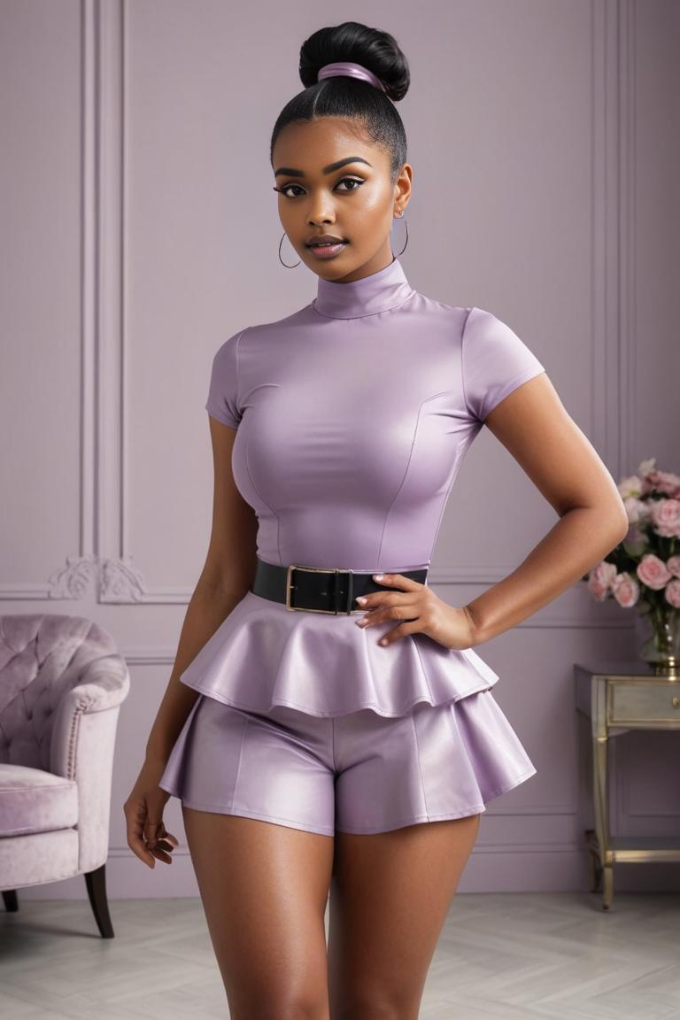 Photify AI prompt preview for Modern Woman In Purple pack - 240 - 2025-04-24T01:05:16.896Z