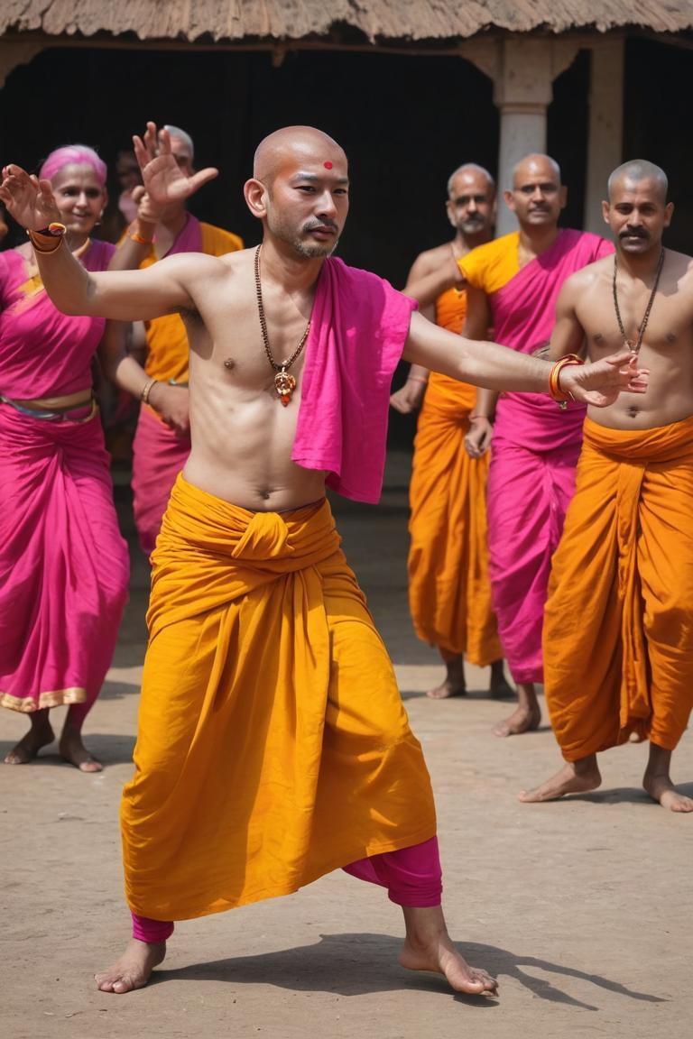 Photify AI prompt preview for Saffron Clothes Monk pack - 240 - 2025-05-30T23:51:54.483Z