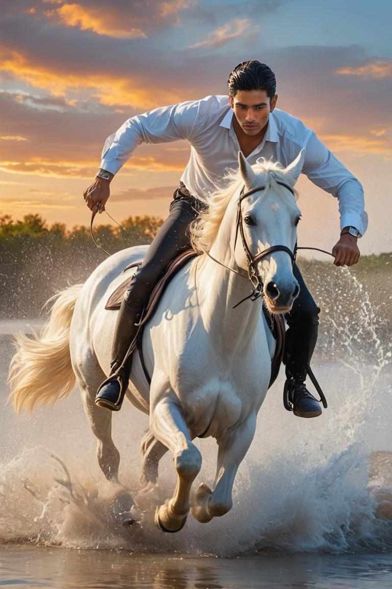 Photify AI prompt preview for Sunset Horseback pack - 240 - 2025-07-07T22:41:59.691Z