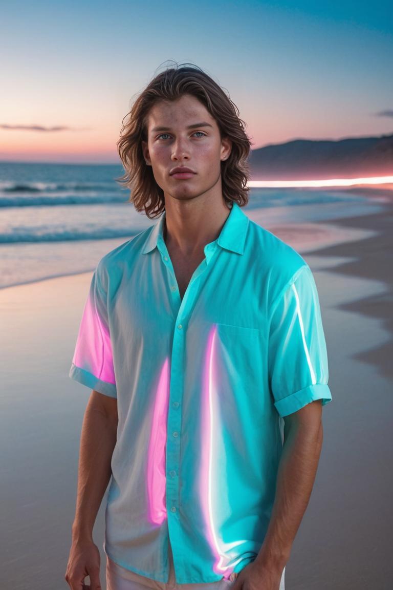 Photify AI prompt preview for Neon Night Beach pack - 240 - 2025-06-01T07:52:14.244Z